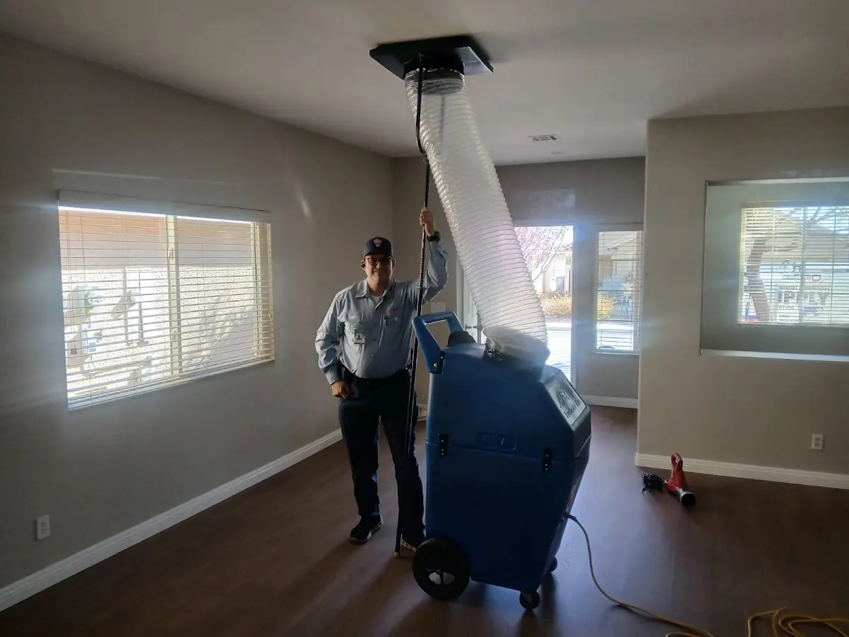 Professional Dryer Vent Cleaning work inside a Columbus home